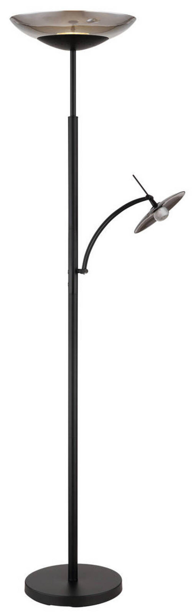 LED-GOLVLAMPA 40/180 cm    - svart, Klassisk, metall/glas (40/180cm) - Globo