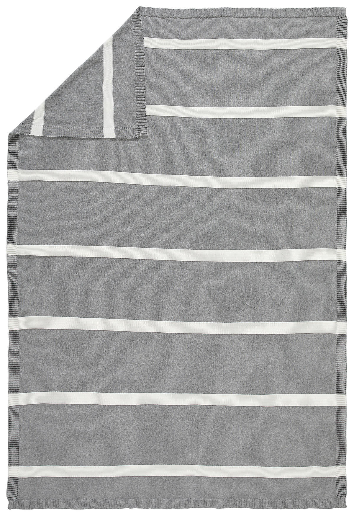 ÜBERWURF 130/180 cm  - Creme/Hellgrau, Basics, Textil (130/180cm) - Esposa