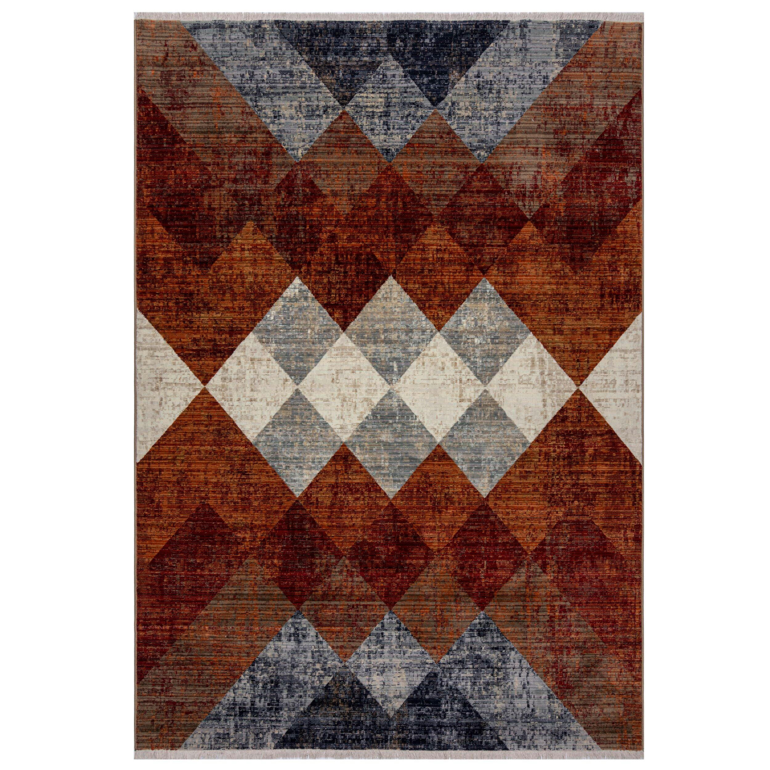 Flair Rugs Webteppich Cooper Rot 80x154 cm