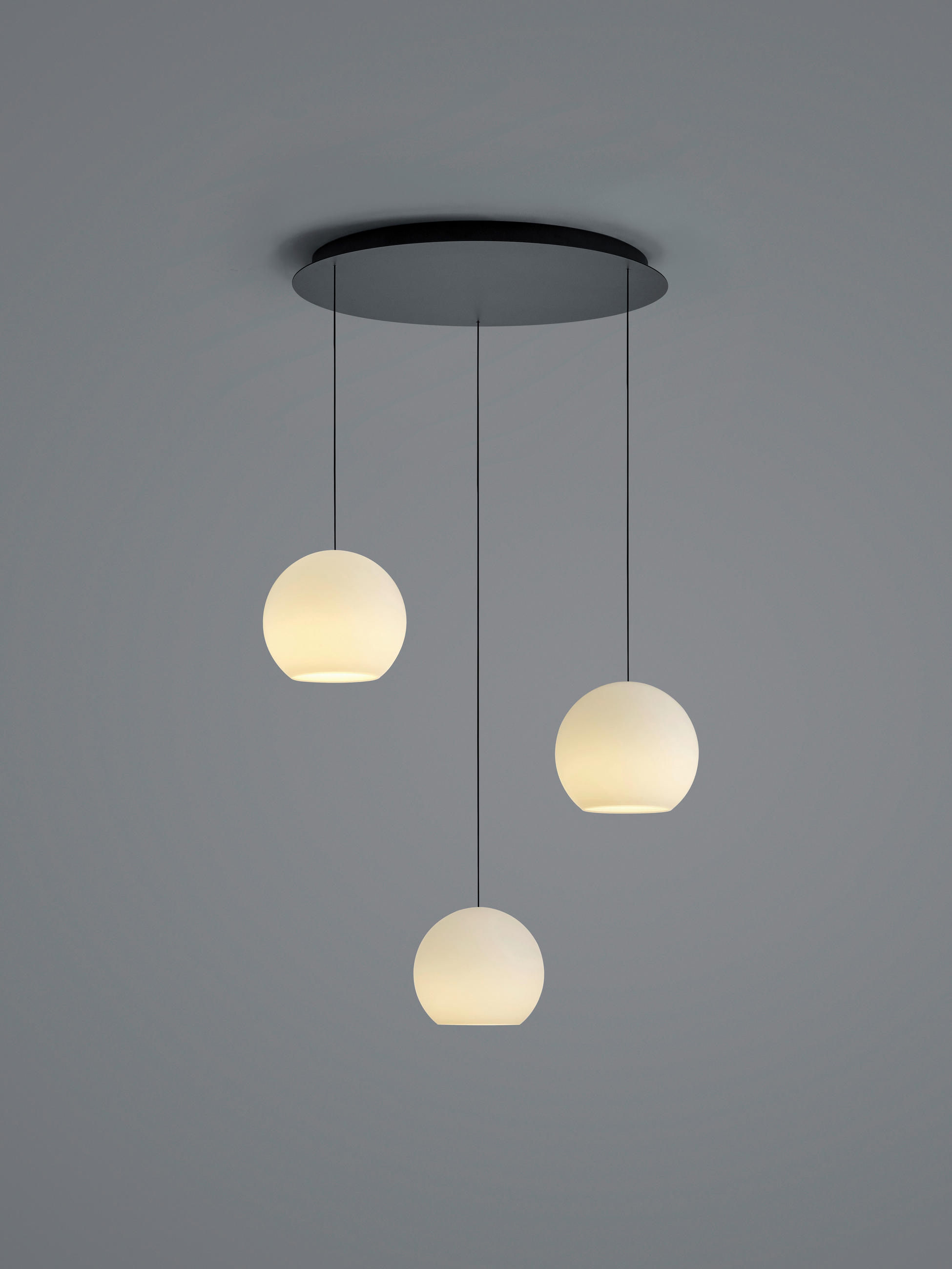 LED-HÄNGELEUCHTE 67/50-210 cm  - Alufarben, Design, Metall (67/50-210cm) - Bankamp