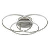 LED-DECKENLEUCHTE 45,6/9,4 cm   - Weiß/Nickelfarben, Design, Kunststoff/Metall (45,6/9,4cm) - Globo