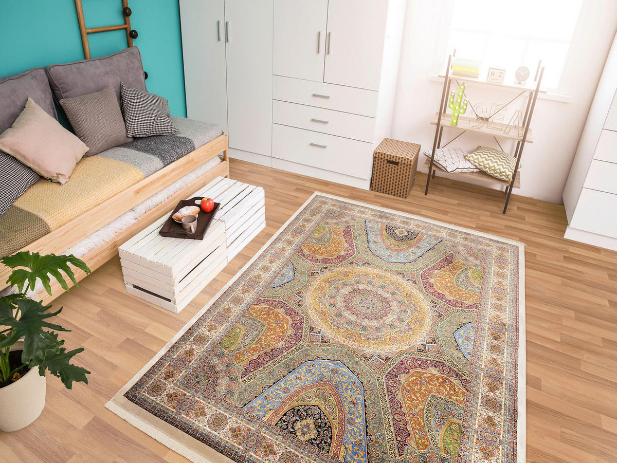 WEBTEPPICH  Wohnzimmer 80/150 cm Arabesk Multicolor rechteckig  - Multicolor, LIFESTYLE, Textil (80/150cm) - Dieter Knoll