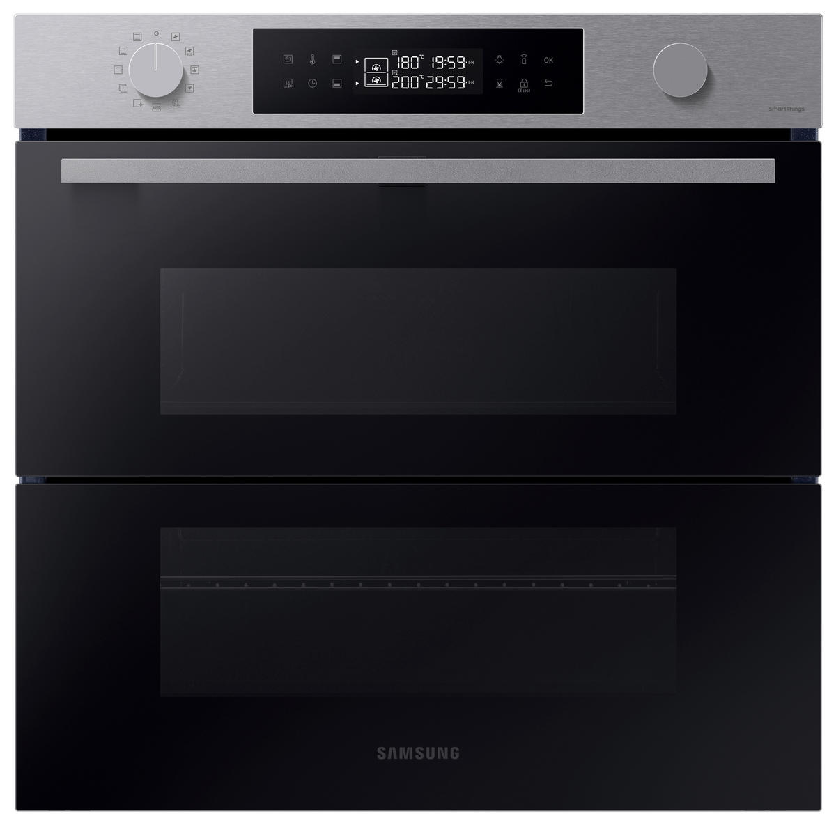 BACKOFEN NV7B4545VAS/U3  - Silberfarben, Design, Glas/Keramik (59,5/59,6/57,1cm) - Samsung