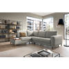 ECKSOFA in Webstoff Grau  - Eschefarben/Grau, Modern, Holz/Textil (260/90/204cm) - Trendmanufaktur