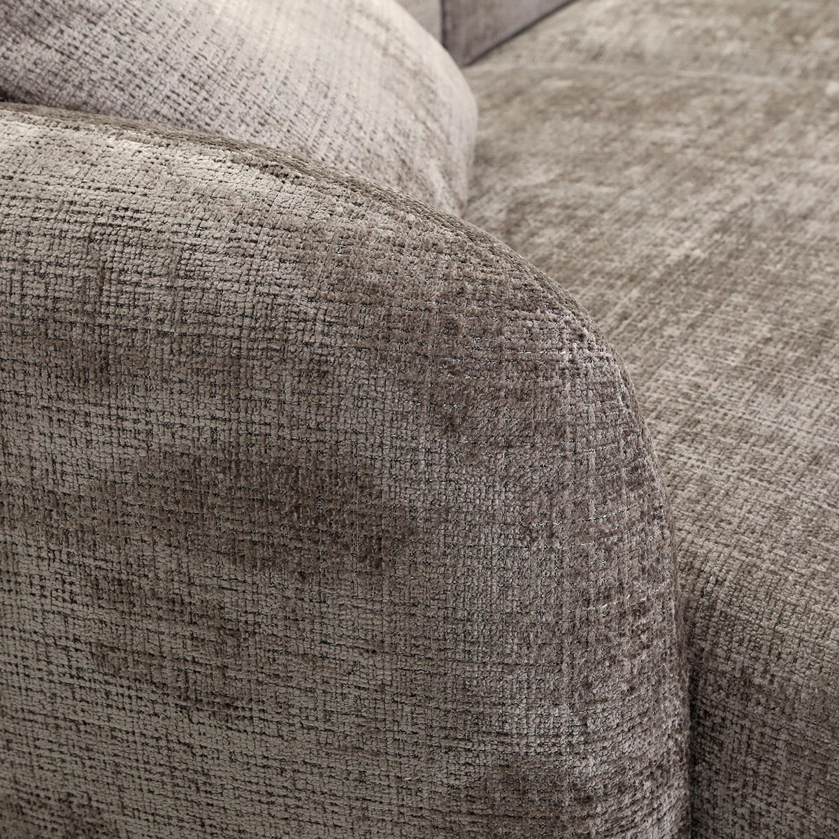 BIGSOFA Chenille Dunkelgrau  - Dunkelgrau/Schwarz, MODERN, Kunststoff/Textil (270/112/125cm) - Carryhome