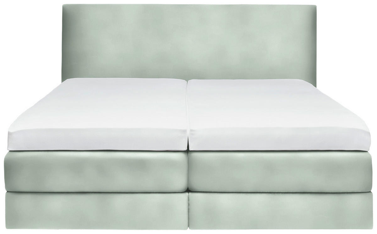 BOXSPRINGBETT 160/200 cm  in Jadegrün  - Jadegrün, Konventionell, Holz/Textil (160/200cm) - Dieter Knoll