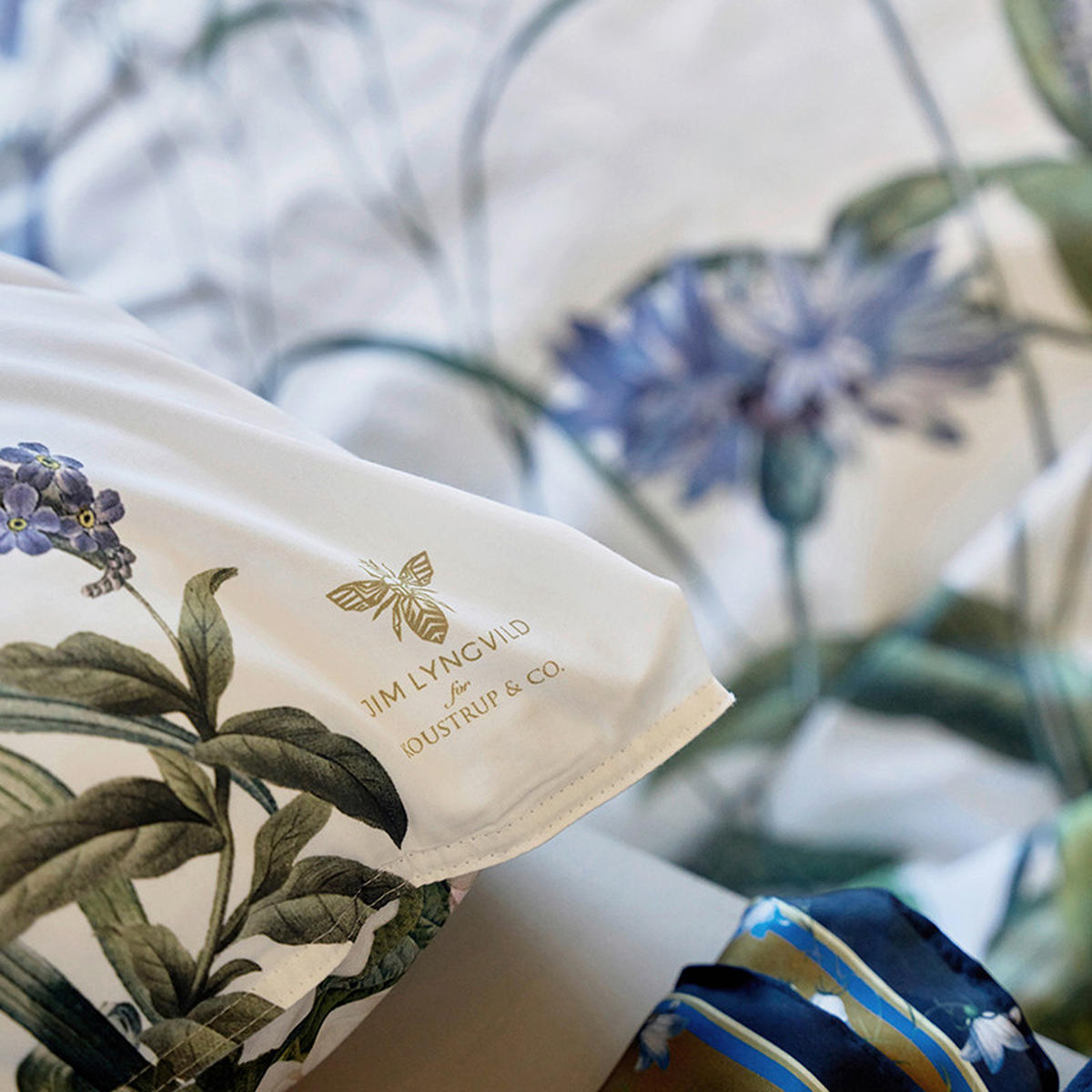 BETTWÄSCHE Blue Flower Garden JL Perkal 135/200 cm  - Hellblau, Basics, Textil (135/200cm)