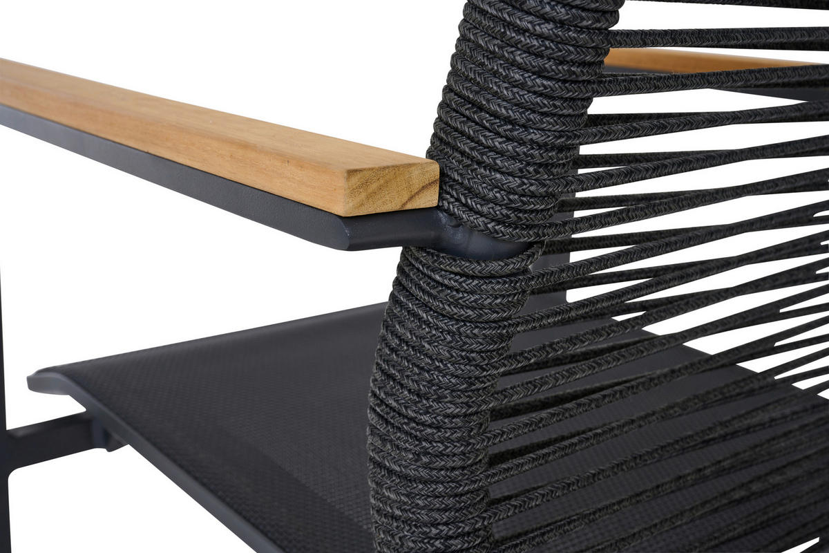 STAPELSESSEL in Holz, Metall, Kunststoff Grau  - Grau, Basics, Holz/Kunststoff (67,5/90/56cm) - Siena Garden