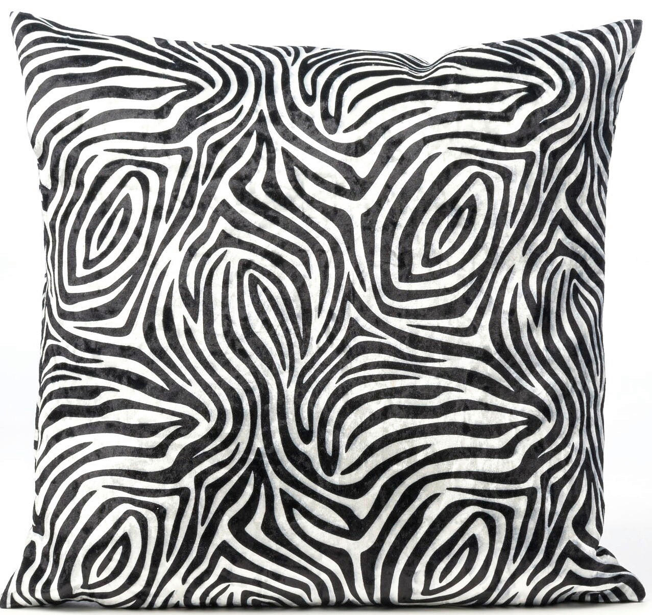 ZIERKISSEN   40/40 cm   - Schwarz/Weiß, Basics, Textil (40/40cm) - Novel