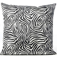 ZIERKISSEN   40/40 cm   - Schwarz/Weiß, Basics, Textil (40/40cm) - Novel