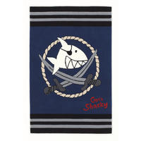 KINDERTEPPICH 150/220 cm Captn Sharky  - Blau/Schwarz, Trend, Naturmaterialien/Textil (150/220cm)