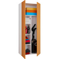 MEHRZWECKSCHRANK 70/178/39 cm  in Weiß, Buchefarben  - Silberfarben/Buchefarben, Design, Holzwerkstoff/Kunststoff (70/178/39cm) - MID.YOU