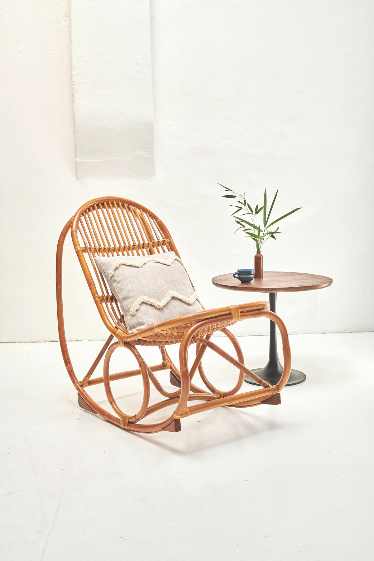 BEISTELLTISCH 40/40/42 cm Mangoholz massiv Braun, Schwarz rund  - Schwarz/Braun, Design, Holz/Metall (40/40/42cm) - MID.YOU