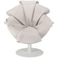 DESIGNSESSEL in beflockt Beige  - Beige/Silberfarben, Trend, Kunststoff/Textil (78,5/79/86cm) - Ambia Home