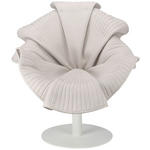 DESIGNSESSEL in beflockt Beige  - Beige/Silberfarben, Trend, Kunststoff/Textil (78,5/79/86cm) - Ambia Home