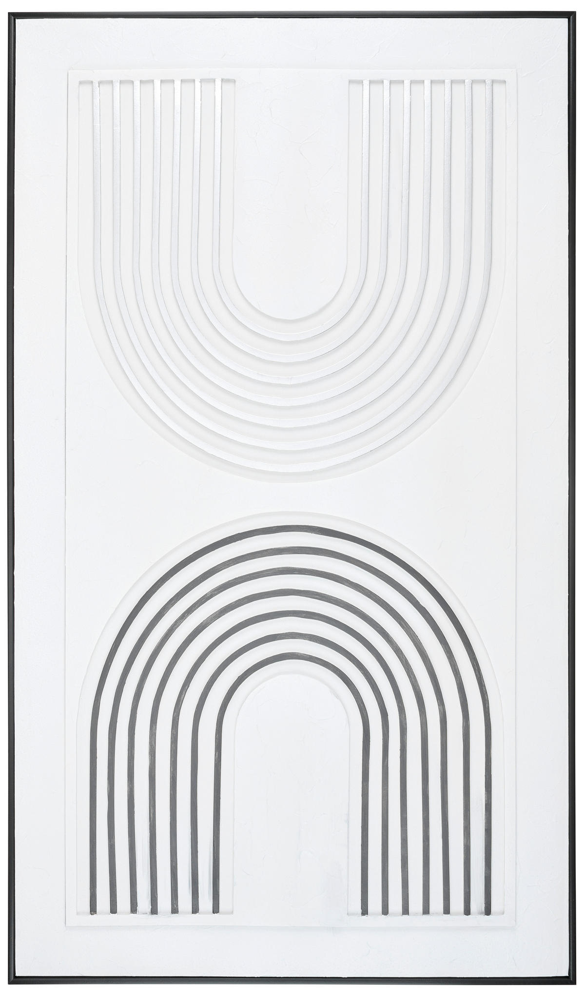 SLIKA NA PLATNU   - siva/bela, Dizajnerski, drvo/tekstil (70/120cm) - Monee