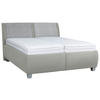 POLSTERBETT 180/200 cm  in Hellgrau  - Weiss/Silberfarben, Design, Holzwerkstoff/Kunststoff (180/200cm) - Beldomo - Sleep