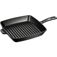 GRILOVACÍ PÁNEV, smalt, 24/24 cm  - černá, Basics, kov (24/24cm) - Staub