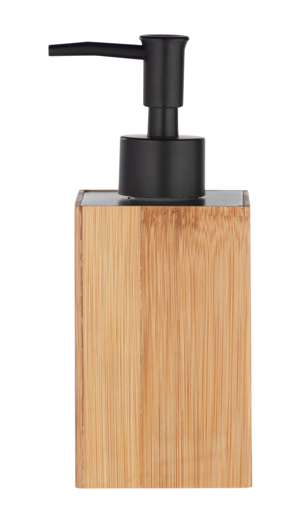 TVÅLPUMP trä, plast  - svart/naturfärgad, Basics, trä/plast (6,5/16,5/6,5cm)