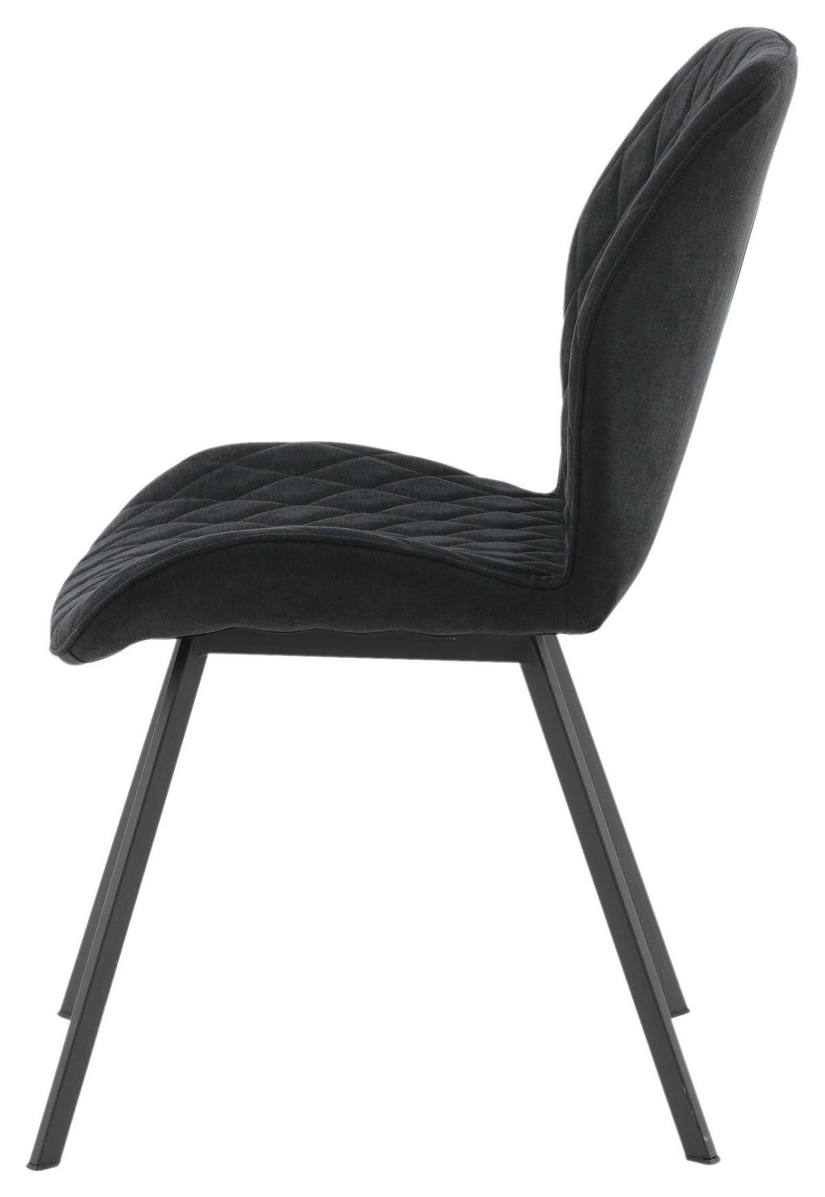 STOLSET 2 styck stål textilväv  - svart, Design, metall/textil (50/90/63cm) - Livetastic