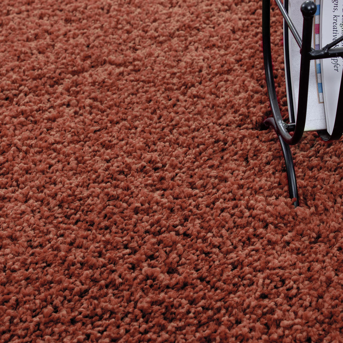 HOCHFLORTEPPICH 100/200 cm Life 1500 Terracotta  - Terracotta, KONVENTIONELL, Textil (100/200cm) - Novel