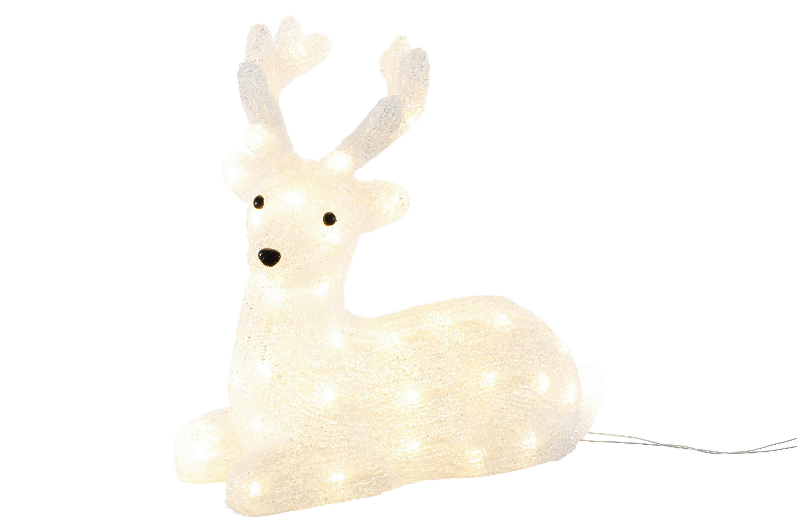 DEKORATIONSREN  - transparent, Lifestyle, plast (32/13/32cm) - X-Mas