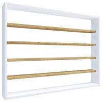 KÜCHENREGAL 80/60/10 cm  Weiss, Honigeiche  - Honigeiche/Weiss, Basics, Holzwerkstoff (80/60/10cm) - MID.YOU