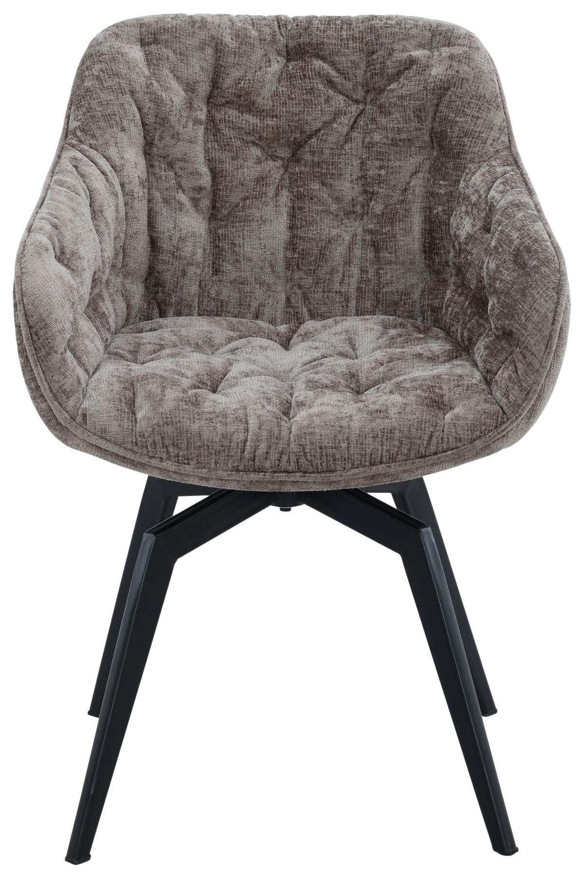 KAROSSZÉK fekete, világosbarna  - fekete/világosbarna, Modern, textil/fém (59,5/84/63,5cm) - Livetastic