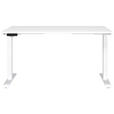 SCHREIBTISCH höhenverstellbar  - Weiß, MODERN, Holzwerkstoff/Metall (140/80/72-118cm) - Novel