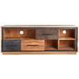 LOWBOARD in 160/60/40 cm - Dunkelgrau/Schwarz, Trend, Holz/Metall (160/60/40cm) - Landscape