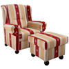 SESSELSET in Mikrofaser Rot  - Rot, Konventionell, Holz/Textil (92/102/145cm) - Livetastic