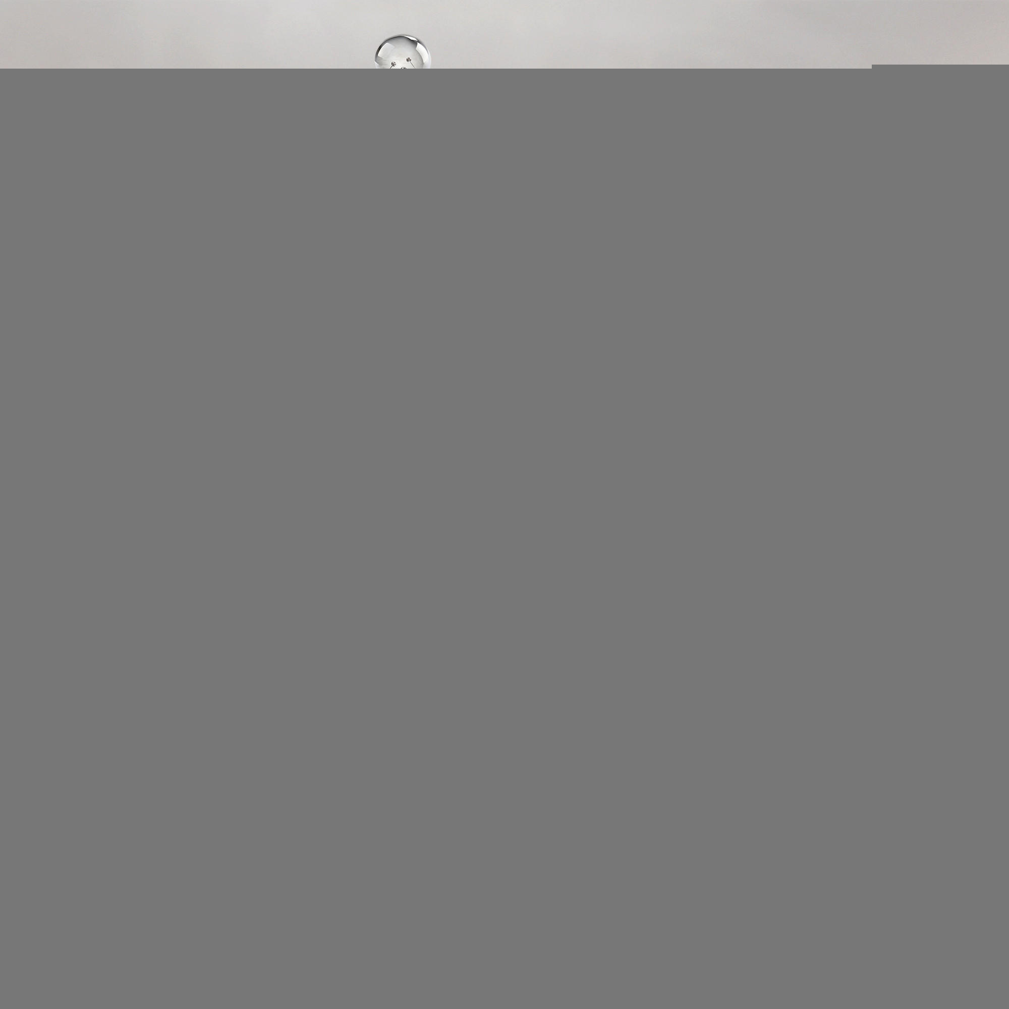KRISTALL-HÄNGELEUCHTE 70/130 cm   - Chromfarben, KONVENTIONELL, Glas/Metall (70/130cm)
