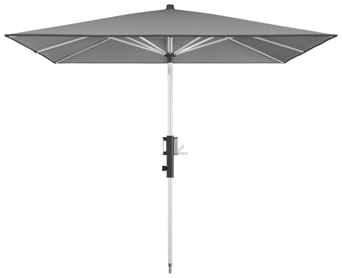 SONNENSCHIRM 245 x 245 cm Hellgrau  - Silberfarben/Hellgrau, KONVENTIONELL, Textil/Metall (245/245cm) - KNIRPS