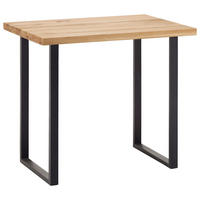 BARTISCH in Holz, Metall 120/80/95 cm   - Eichefarben/Anthrazit, Design, Holz/Metall (120/80/95cm) - Novel