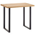BARTISCH in Holz, Metall 120/80/95 cm   - Eichefarben/Anthrazit, Design, Holz/Metall (120/80/95cm) - Novel