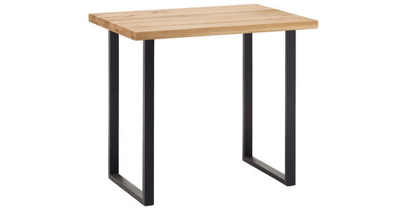 BARTISCH in Holz, Metall 120/80/95 cm - Eichefarben/Anthrazit, Design, Holz/Metall (120/80/95cm) - Novel