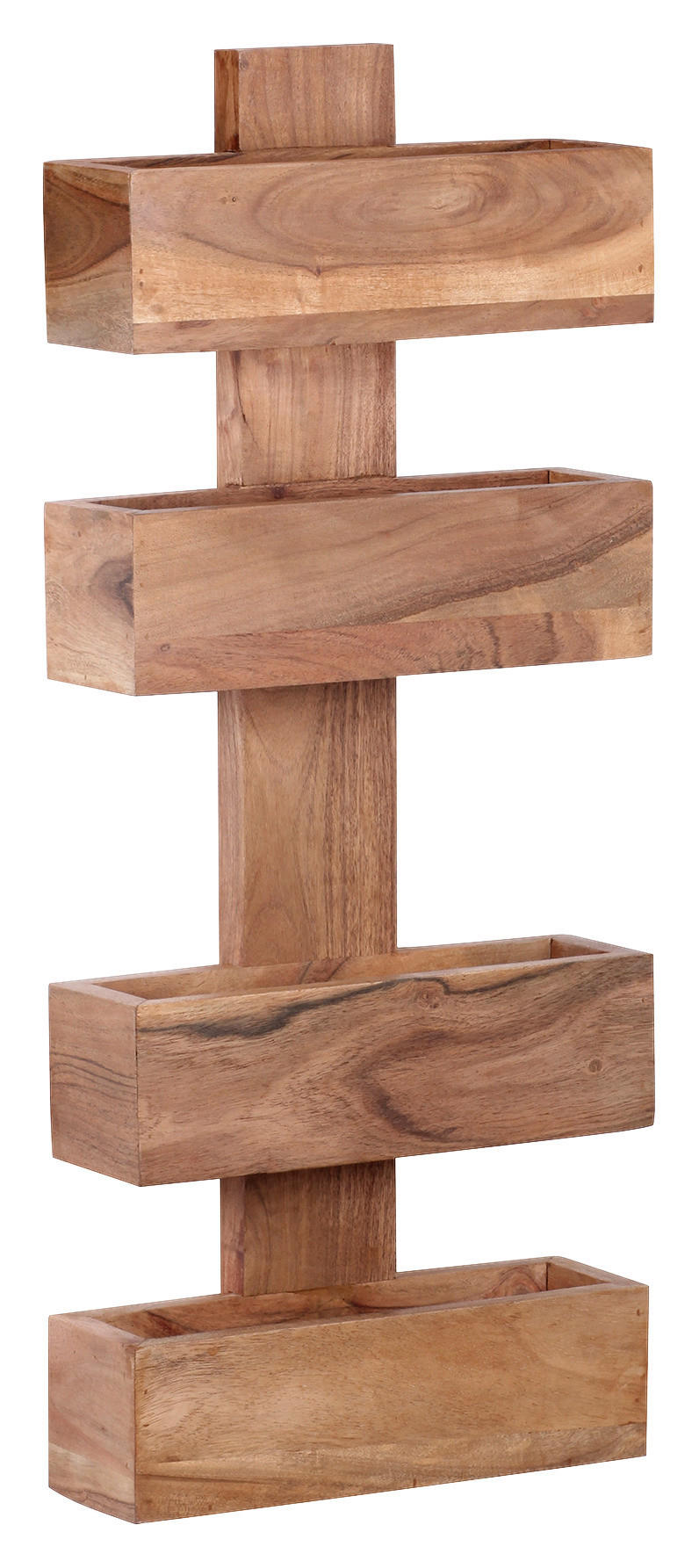 Zeitungsständer "WL1.534" , Holz Akaziefarben - Akaziefarben, MODERN, Holz (30/72/10cm) - MID.YOU