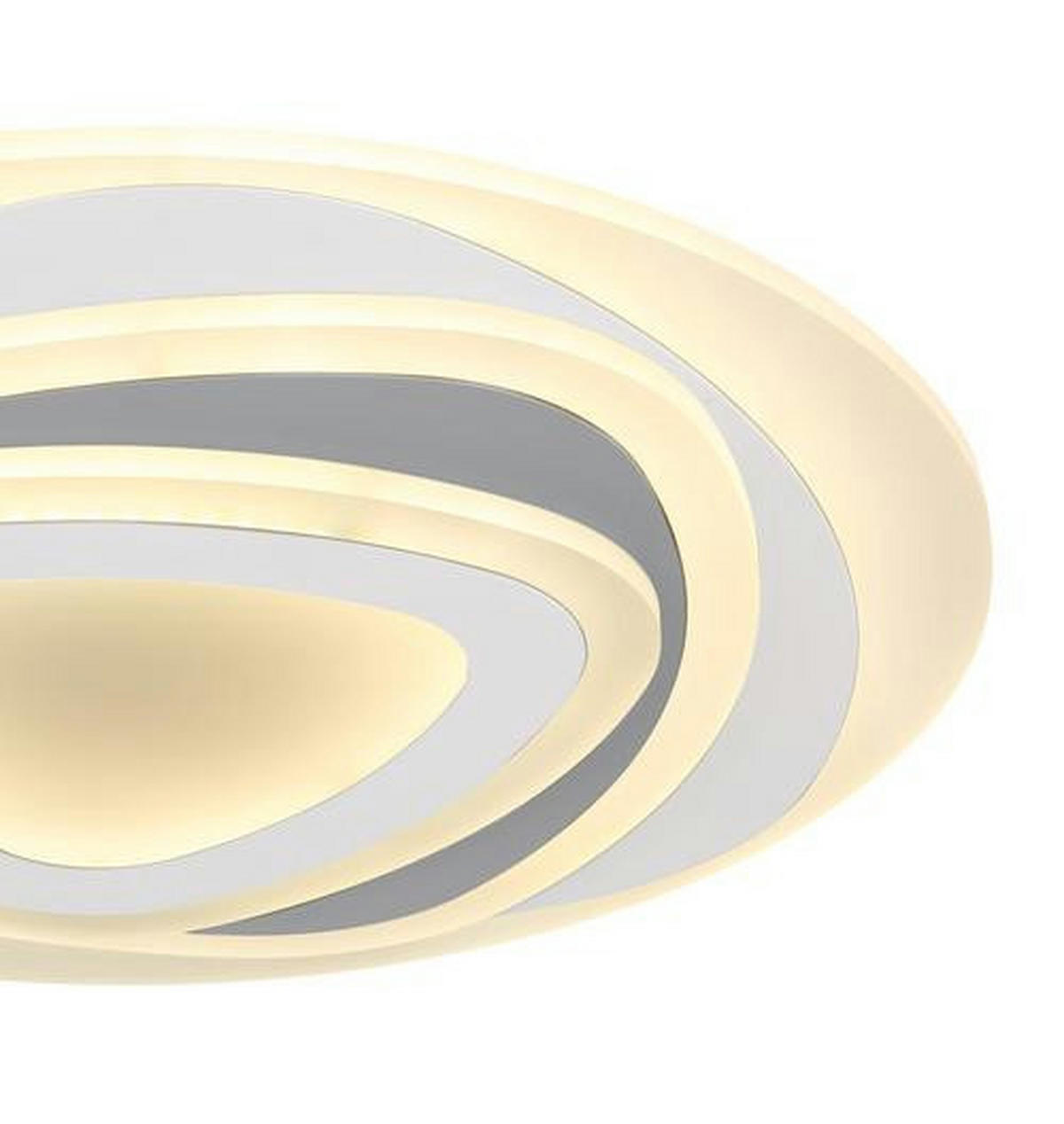 LED-DECKENLEUCHTE 46 W  50/6 cm    - Weiss/Anthrazit, Design, Kunststoff/Metall (50/6cm) - Globo