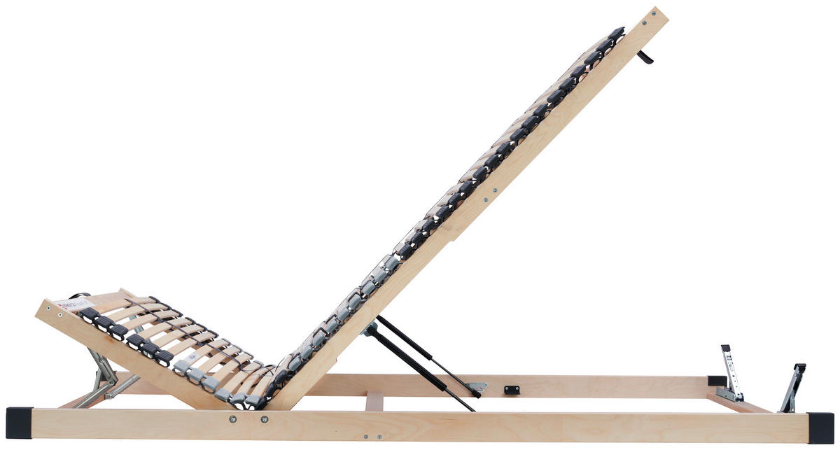 LATTENROST 120/200 cm  - Birkefarben/Silberfarben, Basics, Holz (120/200cm)