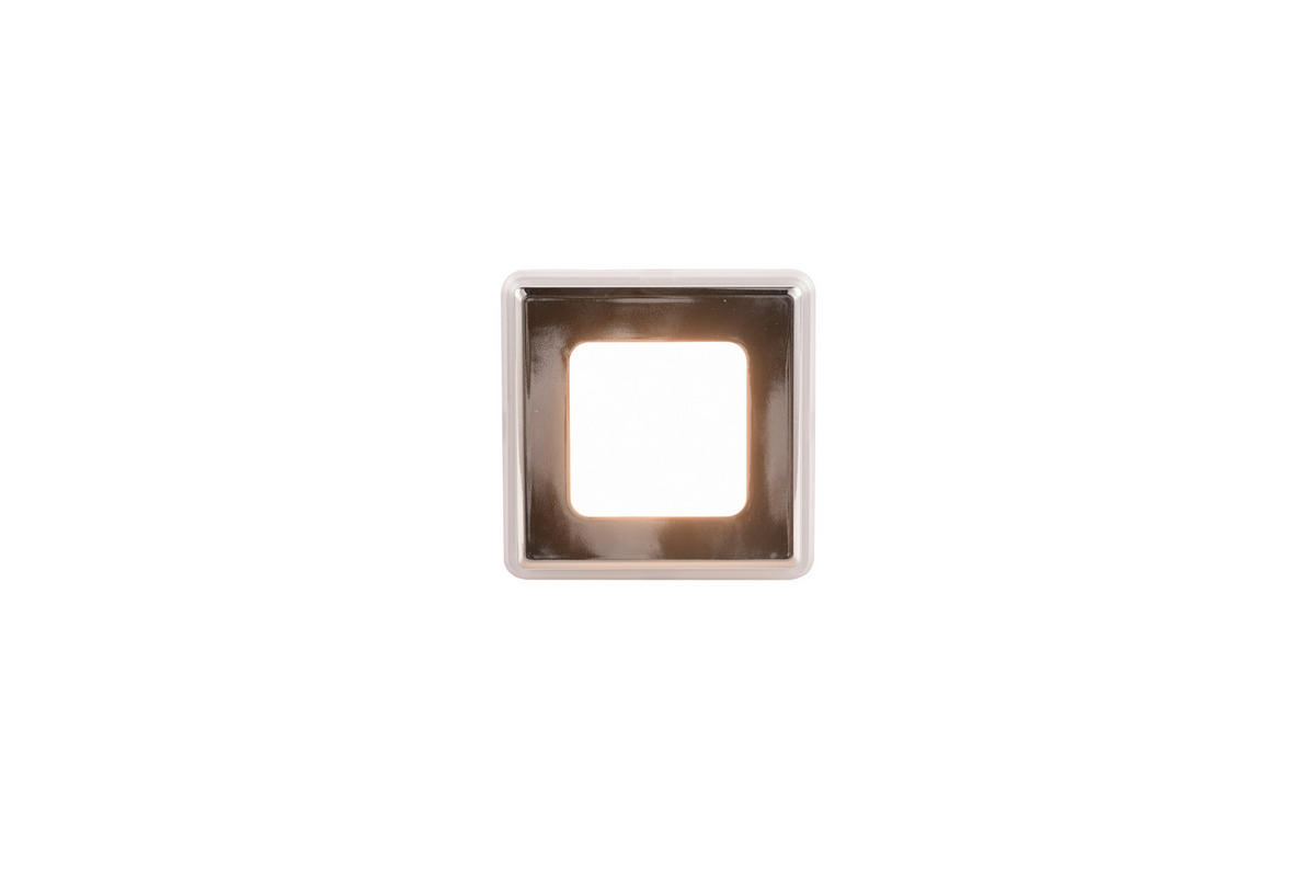LED-EINBAUSPOT NIMBUS 8,5/8,5/3,9 cm   - Chromfarben, Design, Kunststoff (8,5/8,5/3,9cm) - Trio Leuchten