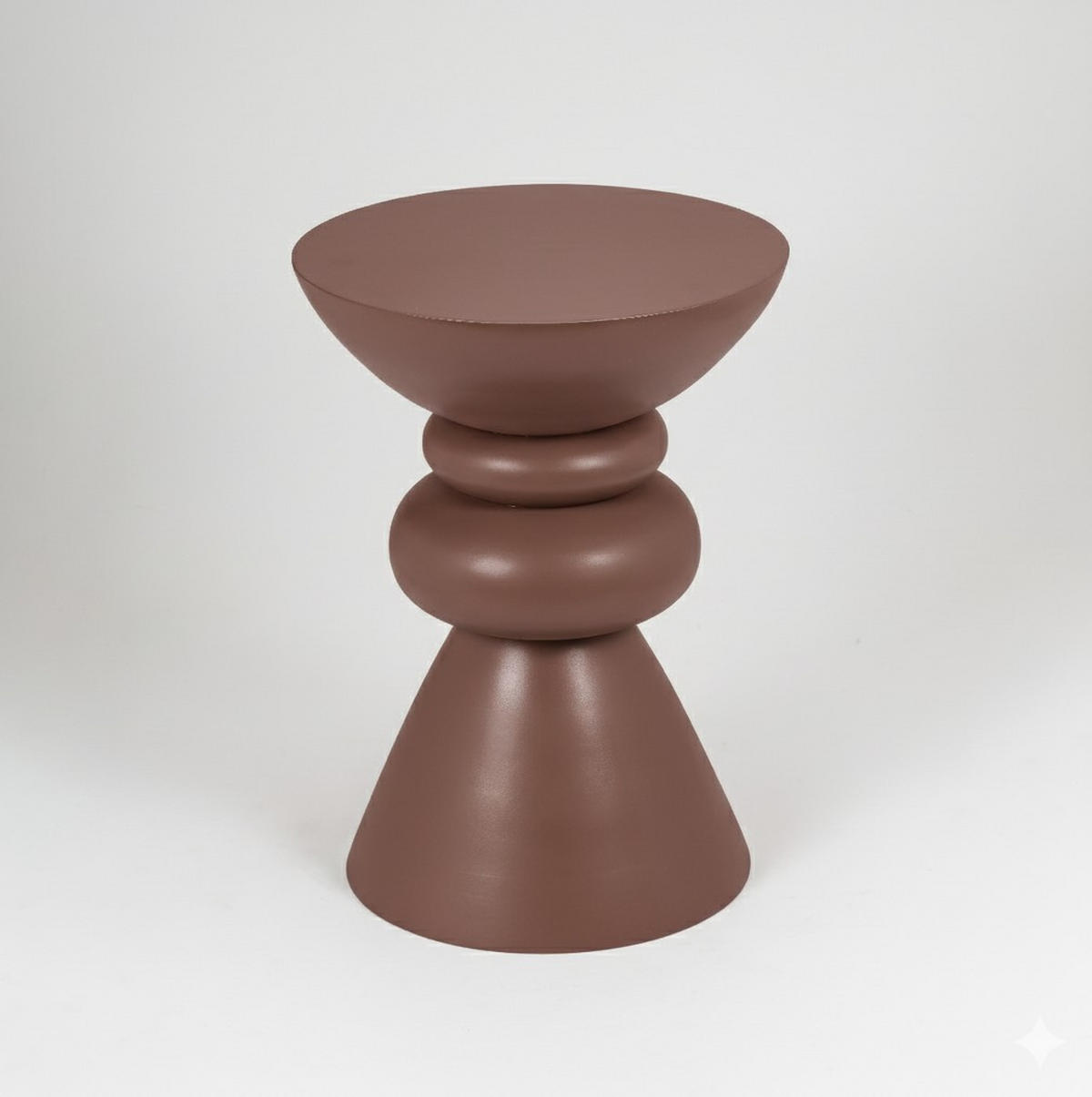 BEISTELLTISCH 35/35/48 cm Mangoholz Hartholz Braun rund  - Braun, Basics, Holz (35/35/48cm) - MID.YOU