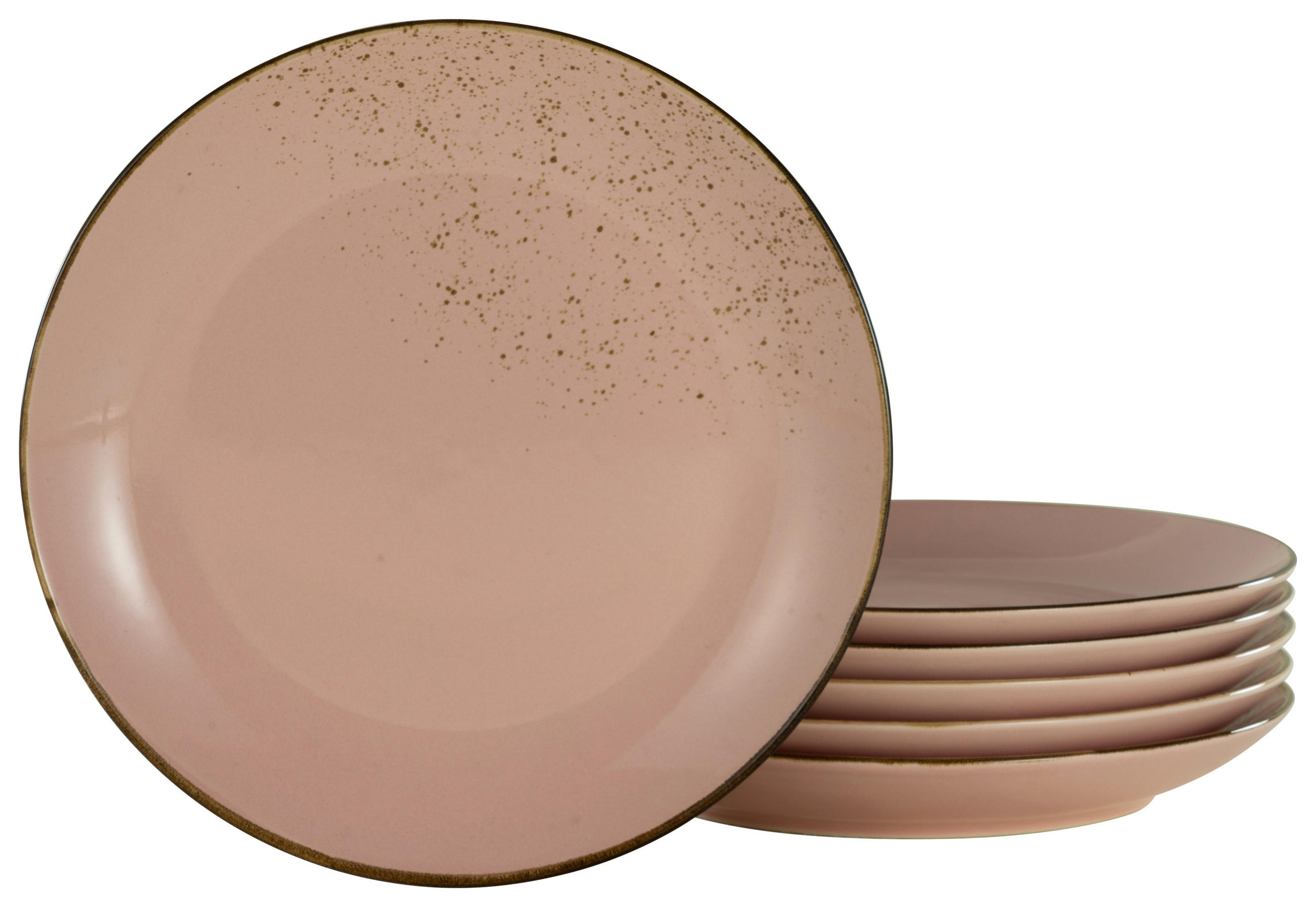 SPEISETELLERSET Hellrosa 27 cm  - Hellrosa, Trend, Keramik (27cm) - Creatable