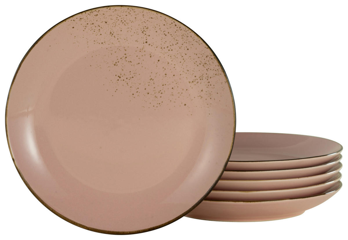 SPEISETELLERSET Hellrosa 27 cm  - Hellrosa, Trend, Keramik (27cm) - Creatable