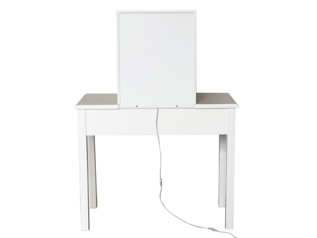 STOL ZA ŠMINKANJE bijela  - bijela, Lifestyle, staklo/drvni materijal (80/110/40cm) - Ambia Home