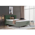 BOXBETT 160/200 cm  in Olivgrün  - Schwarz/Olivgrün, Design, Holz/Holzwerkstoff (160/200cm) - Xora