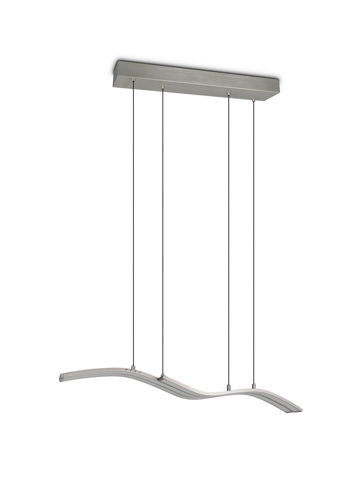 LED-HÄNGELEUCHTE Spider 130/13,8/170 cm   - Nickelfarben, Design, Metall (130/13,8/170cm) - Trio Leuchten