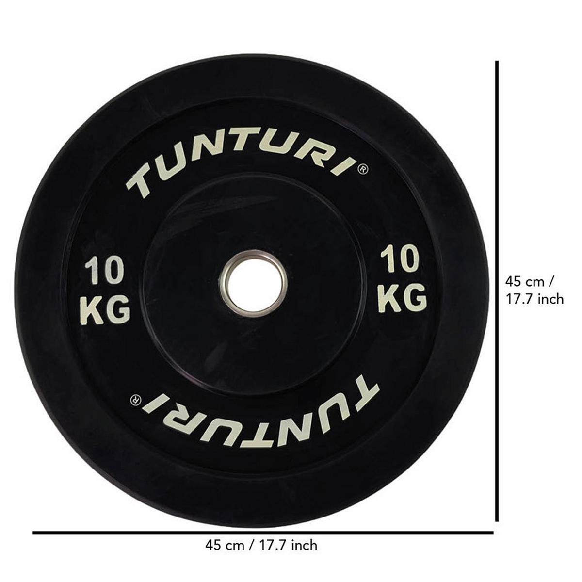HANTELSCHEIBE  - Schwarz, KONVENTIONELL, Metall (45/45/3,8cm)
