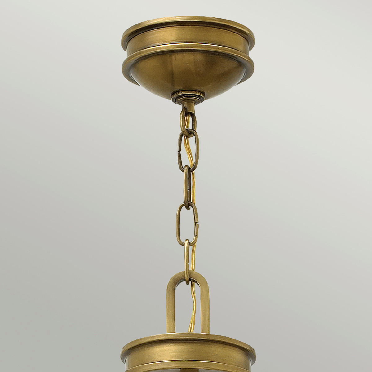 HÄNGLAMPA Elstead Collier 54.3/62.1 cm  - mässingsfärgad, Klassisk, metall/glas (54.3/62.1cm) - Elstead Lighting
