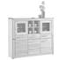 KOMODA HIGHBOARD - barvy dubu/barvy nerez oceli, Konvenční, kov/dřevo (160/136/40cm) - Cantus KOMODA HIGHBOARD - barvy dubu/barvy nerez oceli, Konvenční, kov/dřevo (160/136/40cm) - Cantus