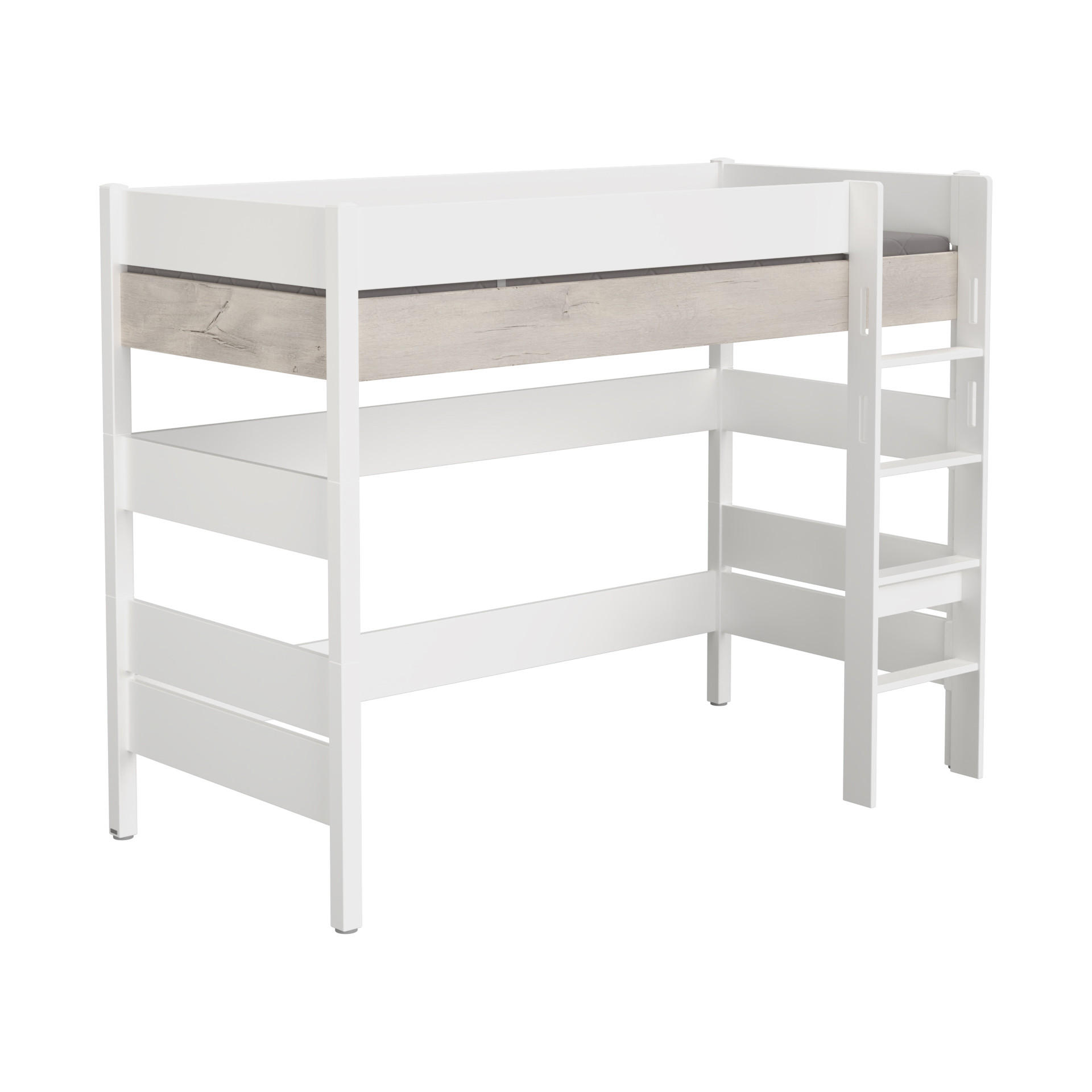SPIELBETT 90/200 cm  - Weiss/Silbereichenfarben, Design, Holz/Holzwerkstoff (90/200cm) - Paidi